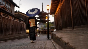 asian woman with kimono walking at yasaka pagoda i 2023 11 27 05 26 29 utc