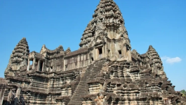 closeup shot of famous angkor wat temple in cambod 2023 11 27 05 34 12 utc