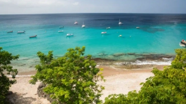 high angle view of beach and sea westpunt curaca 2024 06 07 17 40 25 utc