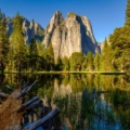middle cathedral rock reflecting in merced river a 2023 11 27 04 59 39 utc 1