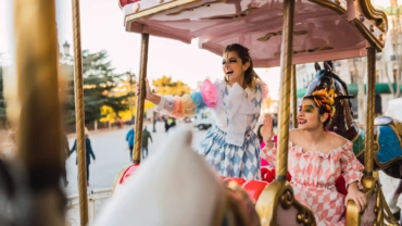 street artists sitting on merry go round on fairgr 2023 11 27 05 33 54 utc 1