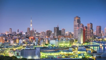 tokyo japan skyline at blue hour 2023 11 27 04 49 38 utc