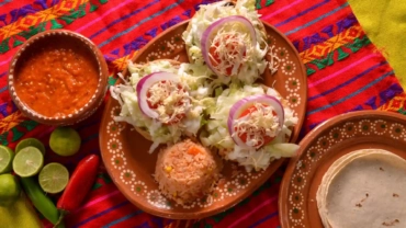 top view of delicious traditional mexican food on 2023 11 27 05 09 52 utc